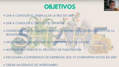 Presentación de ponentes y normas de funcionamiento del webinar - Cristina Villaverde (GBIF.ES)