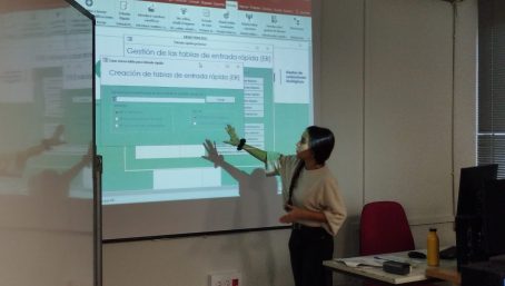 Katia Cezón explica la gestión y la creación de tablas de entrada rápida